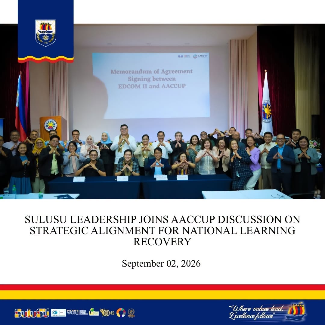 SULUSU JOINS AACCUP DISCUSSION ON STRATEGIC ALIGNMENT FOR NATIONAL LEARNING RECOVERY