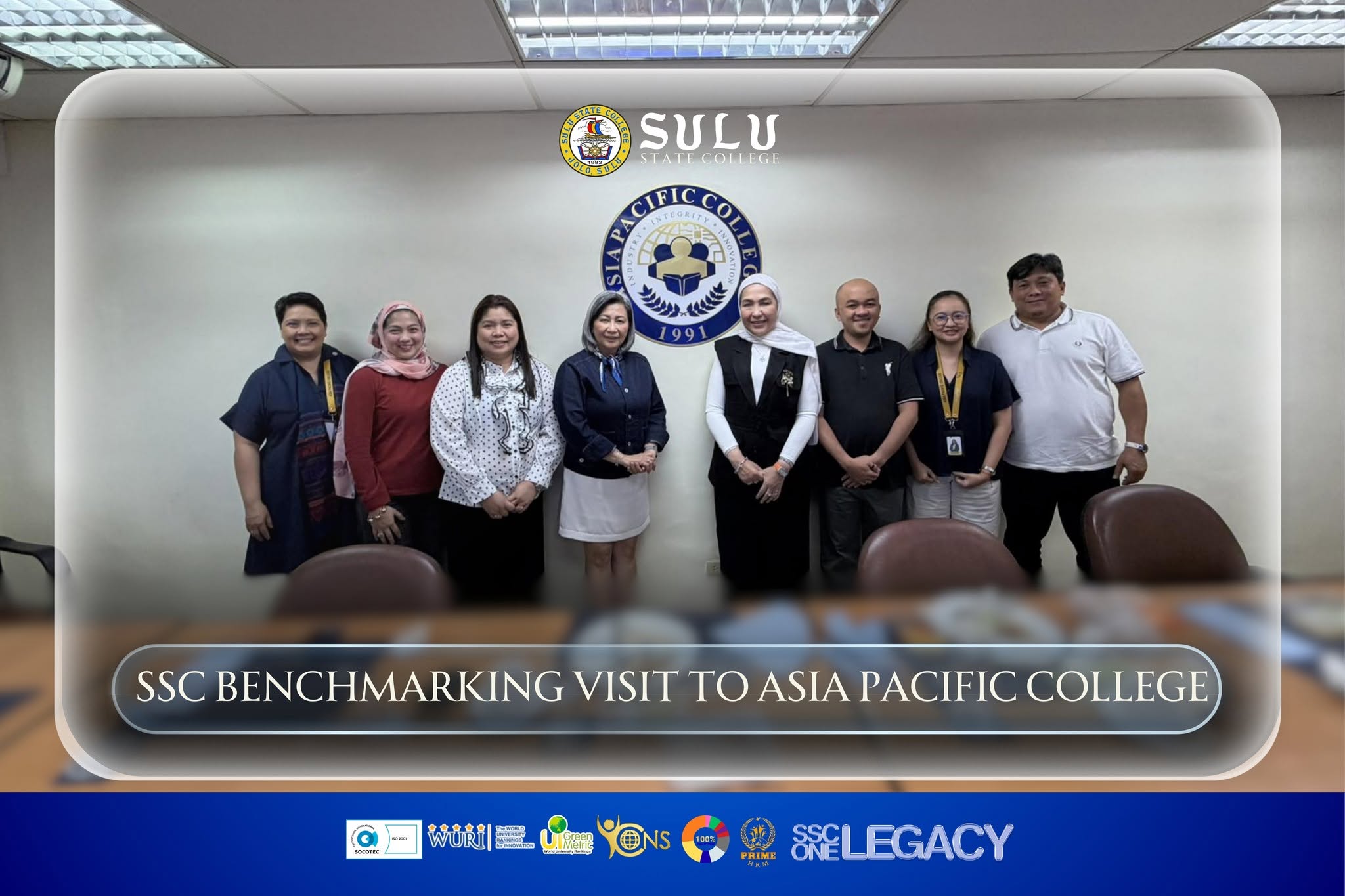 SSC Benchmarking Visit to Asia Pacific College
