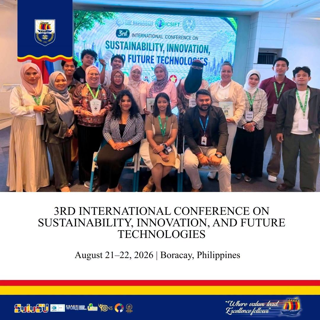 3RD INTERNATIONAL CONFERENCE ON SUSTAINABILITY, INNOVATION AND FUTURE TECHNOLOGIES
