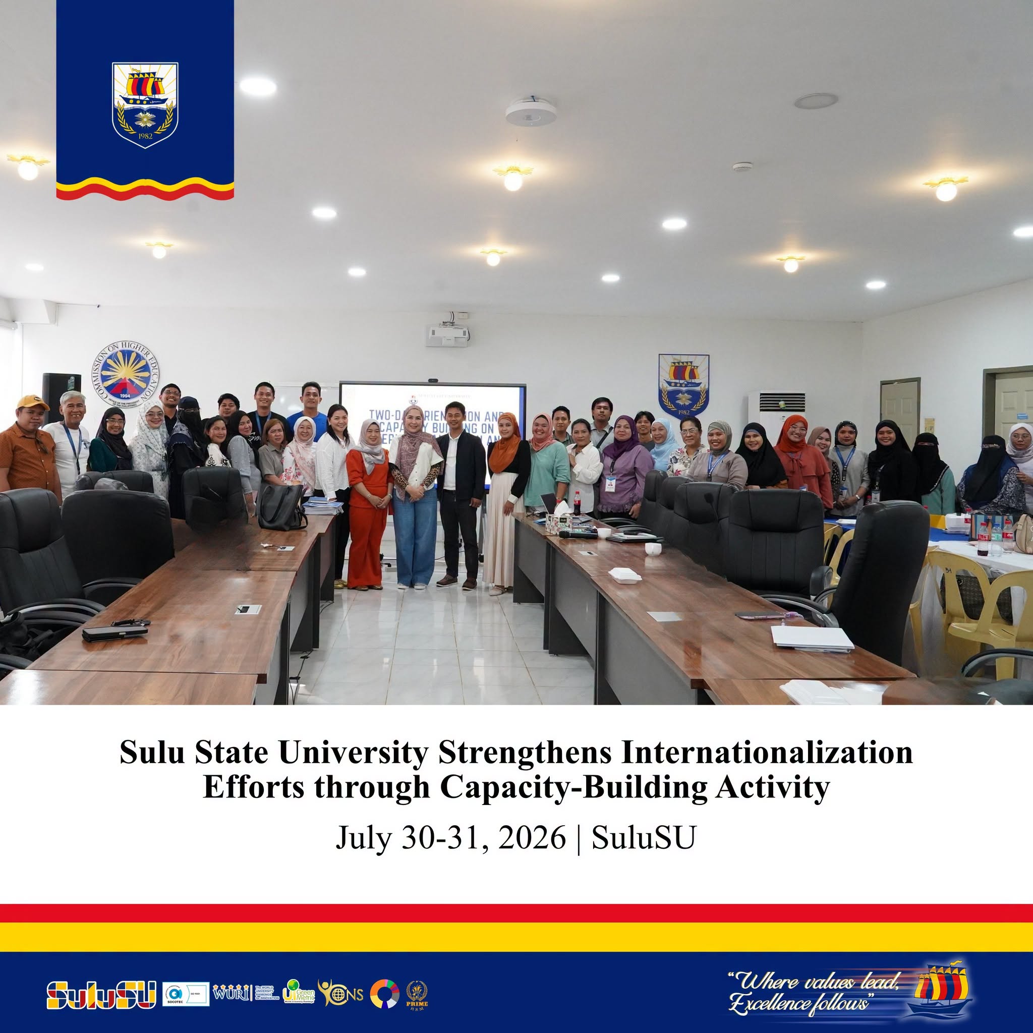 𝐒𝐮𝐥𝐮 𝐒𝐭𝐚𝐭𝐞 𝐔𝐧𝐢𝐯𝐞𝐫𝐬𝐢𝐭𝐲 𝐒𝐭𝐫𝐞𝐧𝐠𝐭𝐡𝐞𝐧𝐬 𝐈𝐧𝐭𝐞𝐫𝐧𝐚𝐭𝐢𝐨𝐧𝐚𝐥𝐢𝐳𝐚𝐭𝐢𝐨𝐧 𝐄𝐟𝐟𝐨𝐫𝐭𝐬 𝐭𝐡𝐫𝐨𝐮𝐠𝐡 𝐂𝐚𝐩𝐚𝐜𝐢𝐭𝐲-𝐁𝐮𝐢𝐥𝐝𝐢𝐧𝐠 𝐀𝐜𝐭𝐢𝐯𝐢𝐭𝐲