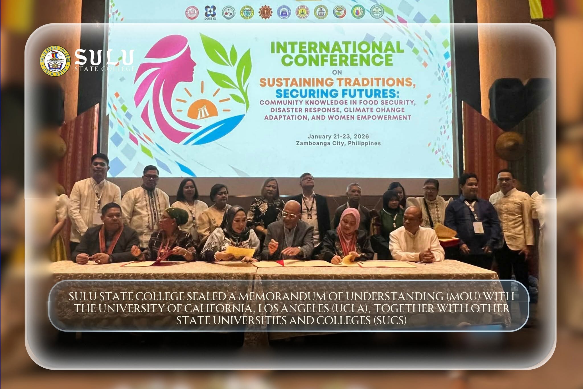 INTERNATIONAL CONFERENCE ON SUSTAINING TRADITION SECURING FUTURES
