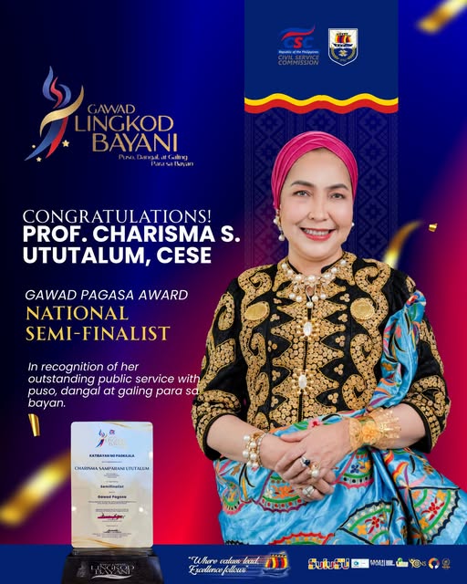 𝐒𝐔𝐋𝐔 𝐒𝐓𝐀𝐓𝐄 𝐔𝐍𝐈𝐕𝐄𝐑𝐒𝐈𝐓𝐘 𝐂𝐎𝐍𝐆𝐑𝐀𝐓𝐔𝐋𝐀𝐓𝐄𝐒 𝐏𝐑𝐄𝐒𝐈𝐃𝐄𝐍𝐓 𝐂𝐇𝐀𝐑𝐈𝐒𝐌𝐀 𝐒. 𝐔𝐓𝐔𝐓𝐀𝐋𝐔𝐌, 𝐂𝐄𝐒𝐄, 𝐎𝐍 𝐆𝐀𝐖𝐀𝐃 𝐏𝐀𝐆𝐀𝐒𝐀 𝐒𝐄𝐌𝐈𝐅𝐈𝐍𝐀𝐋𝐈𝐒𝐓 𝐑𝐄𝐂𝐎𝐆𝐍𝐈𝐓𝐈𝐎𝐍