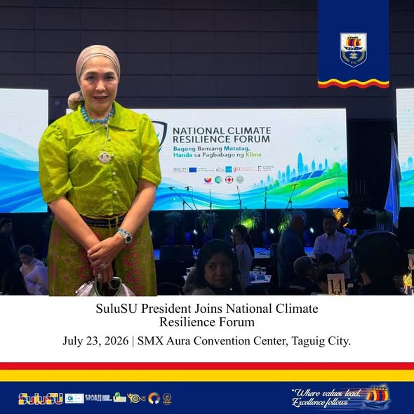 SuluSU President Joins National Climate Resilience Forum