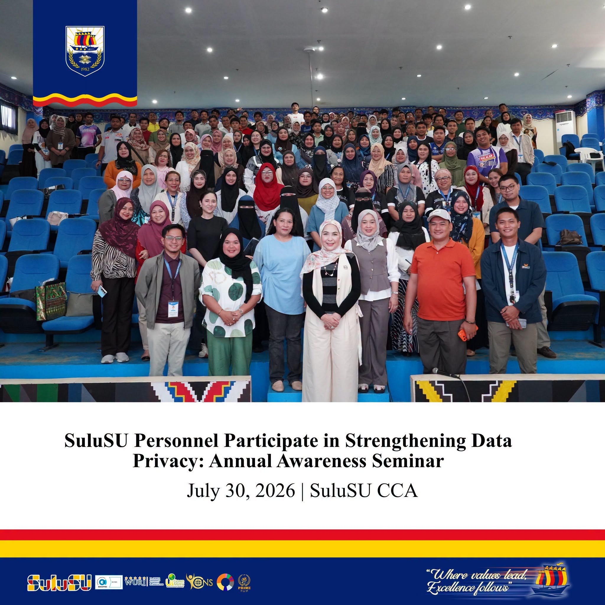 𝐒𝐮𝐥𝐮 𝐒𝐭𝐚𝐭𝐞 𝐔𝐧𝐢𝐯𝐞𝐫𝐬𝐢𝐭𝐲 𝐒𝐭𝐫𝐞𝐧𝐠𝐭𝐡𝐞𝐧𝐬 𝐃𝐚𝐭𝐚 𝐏𝐫𝐢𝐯𝐚𝐜𝐲 𝐂𝐨𝐦𝐩𝐥𝐢𝐚𝐧𝐜𝐞 𝐓𝐡𝐫𝐨𝐮𝐠𝐡 𝐀𝐧𝐧𝐮𝐚𝐥 𝐀𝐰𝐚𝐫𝐞𝐧𝐞𝐬𝐬 𝐒𝐞𝐦𝐢𝐧𝐚𝐫