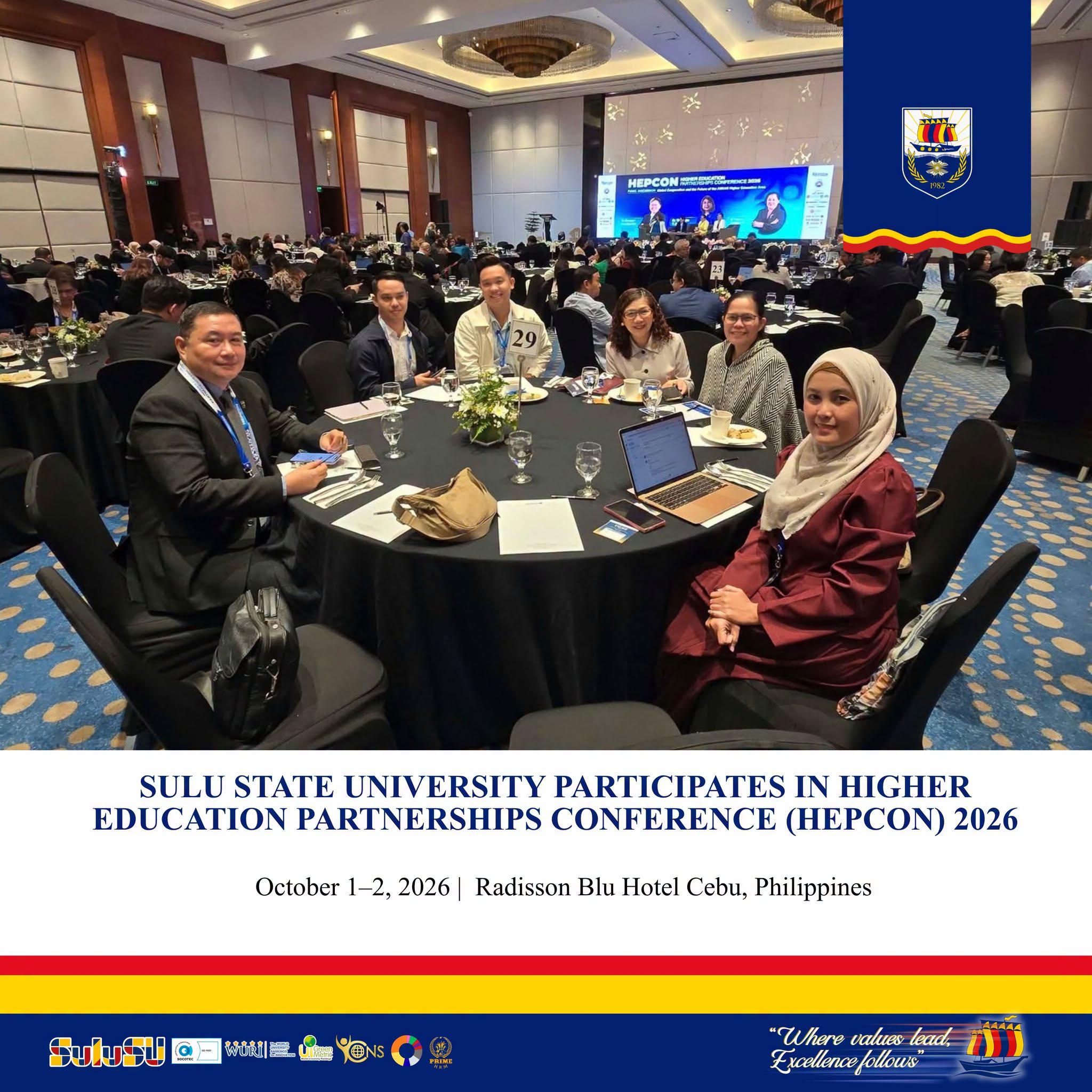 SULU STATE UNIVERSITY PARTICIPATES IN HIGHER EDUCATION PARTNERSHIPS CONFERENCE (HEPCON) 2026
