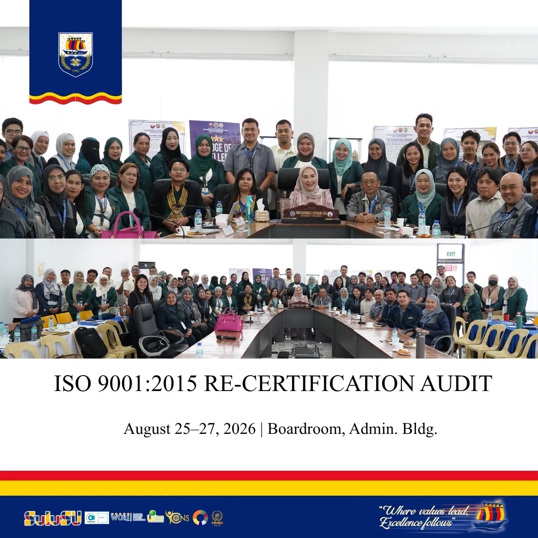 SuluSU Commences ISO 9001:2015 Re-Certification Audit