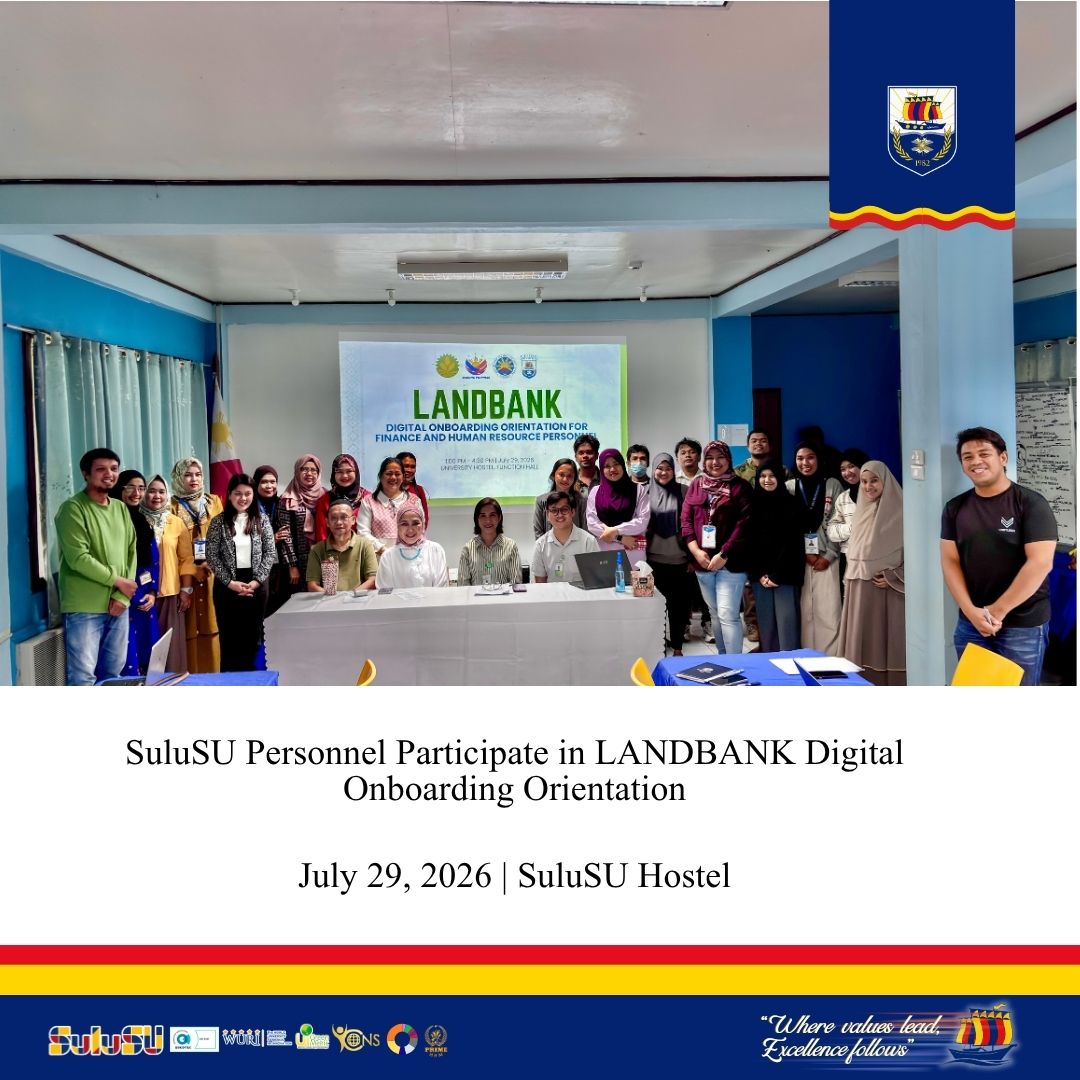 SuluSU Personnel Participate in LANDBANK Digital Onboarding Orientation
