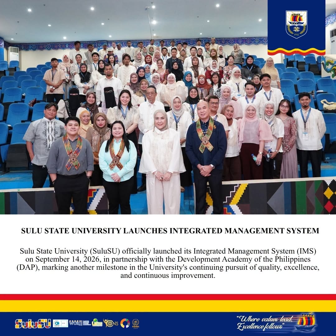 𝐒𝐔𝐋𝐔 𝐒𝐓𝐀𝐓𝐄 𝐔𝐍𝐈𝐕𝐄𝐑𝐒𝐈𝐓𝐘 𝐋𝐀𝐔𝐍𝐂𝐇𝐄𝐒 𝐈𝐍𝐓𝐄𝐆𝐑𝐀𝐓𝐄𝐃 𝐌𝐀𝐍𝐀𝐆𝐄𝐌𝐄𝐍𝐓 𝐒𝐘𝐒𝐓𝐄𝐌