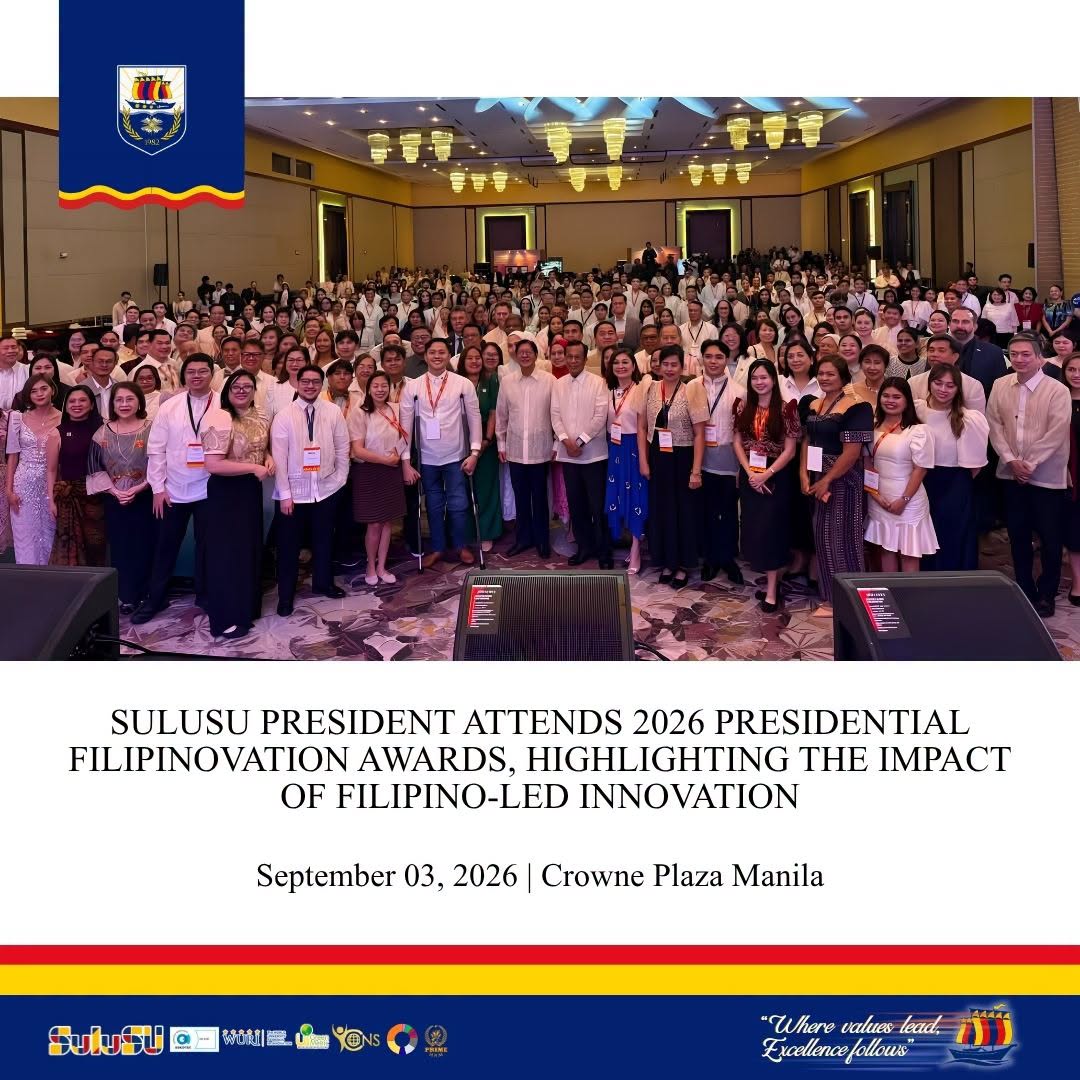 SULUSU PRESIDENT ATTENDS 2026 PRESIDENTIAL FILIPINOVATION AWARDS, HIGHLIGHTING THE IMPACT OF FILIPINO-LED INNOVATION